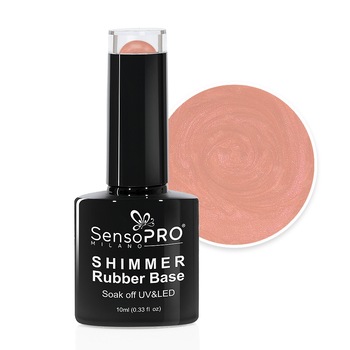 Oja Shimmer Rubber Base SensoPRO Milano - #05 Perfect Nude Shimmer Red, 10ml Oja Shimmer Rubber Base SensoPRO Milano - #05 Perfect Nude Shimmer Red, 10ml