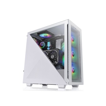 Carcasa THERMALTAKE Dvider 300 TG ARGB, Mid Tower, Alb Carcasa THERMALTAKE Dvider 300 TG ARGB, Mid Tower, Alb