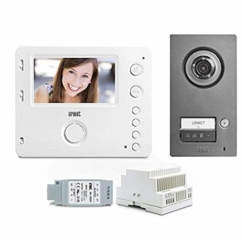 Kit videointerfon pentru 1 familie, 2 fire, post de exterior Mikra2, post de interior Miro, 4.3 inch, 1722/93 Urmet Kit videointerfon pentru 1 familie, 2 fire, post de exterior Mikra2, post de interior Miro, 4.3 inch, 1722/93 Urmet