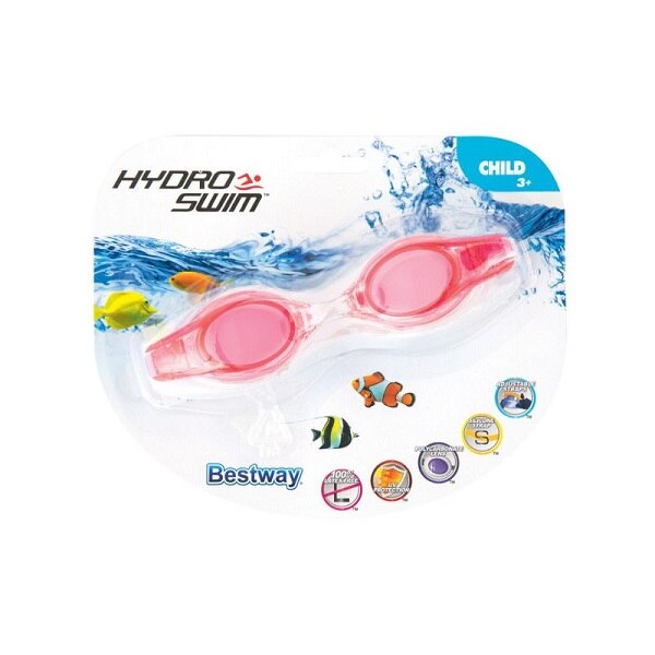 Ochelari protectie inot, Bestway, Roz, 3+