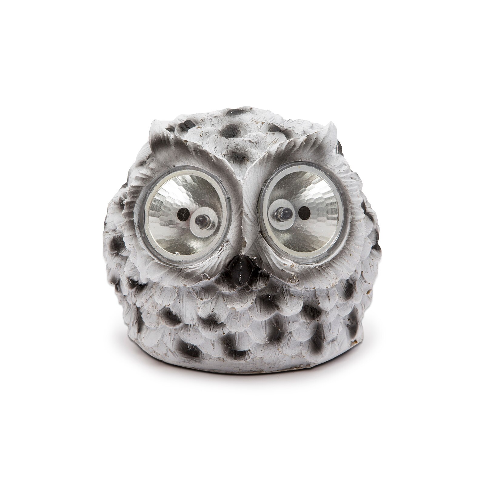 Lampa Solara LED Bufnita cu 2 LED-uri, Dimensiuni 11x9cm, Culoare Gri