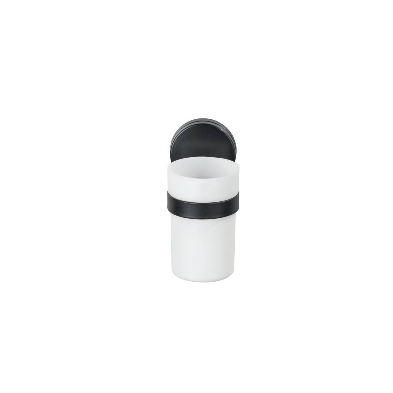 Suport cu pahar pentru periute de dinti PAVIA, 12x9x6 cm, Wenko