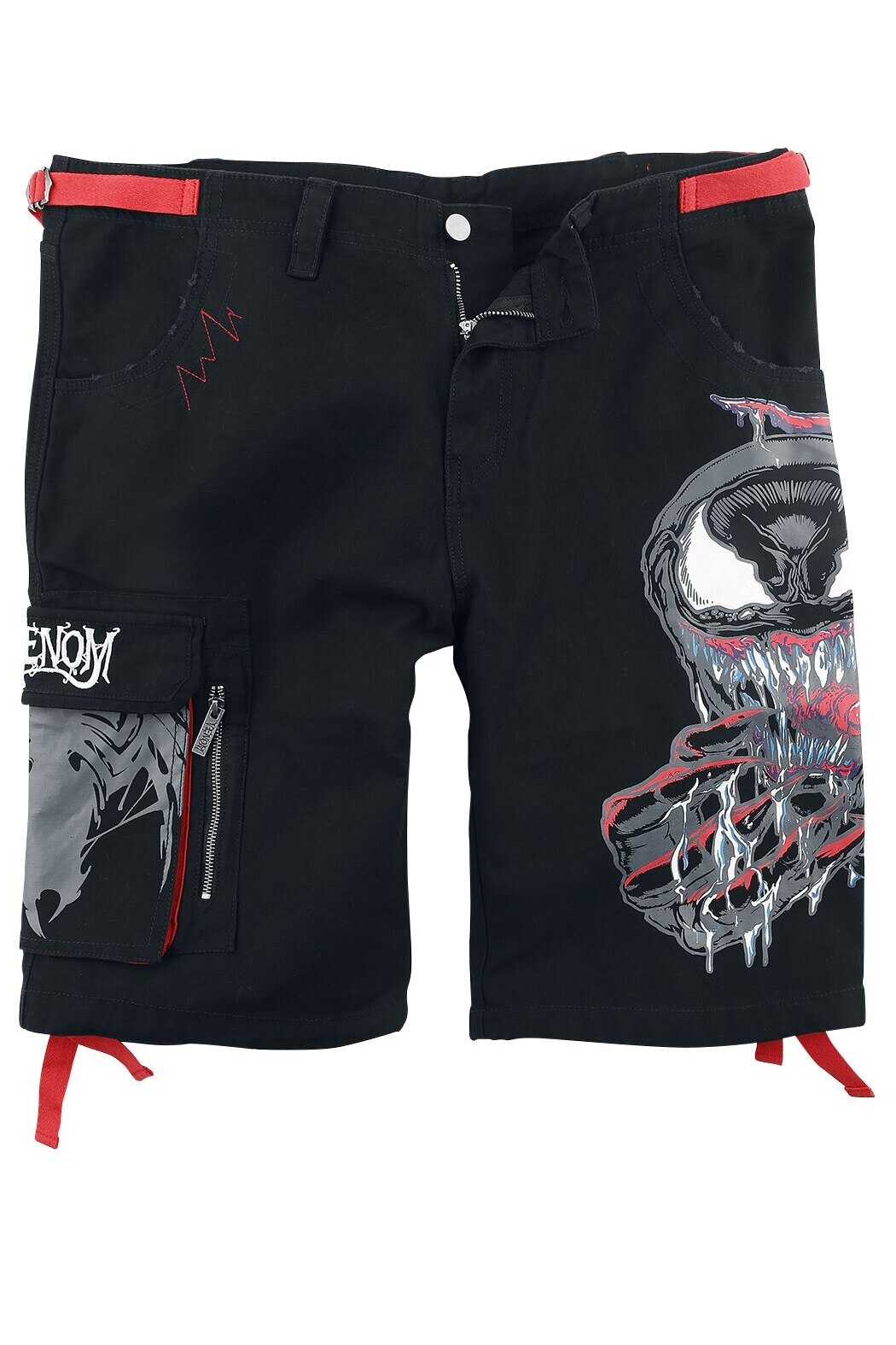 Pantaloni Scurti, Venom Marvel, Negru, Negru, M