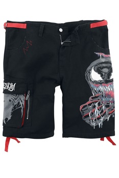 Pantaloni Scurti, Venom Marvel, Negru, Negru, M Pantaloni Scurti, Venom Marvel, Negru, Negru, M