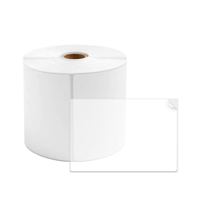 Etichete termice 40 x 60 mm plastic transparent pentru imprimanta AIMO Phomemo M110 M200 M220 130 etichete