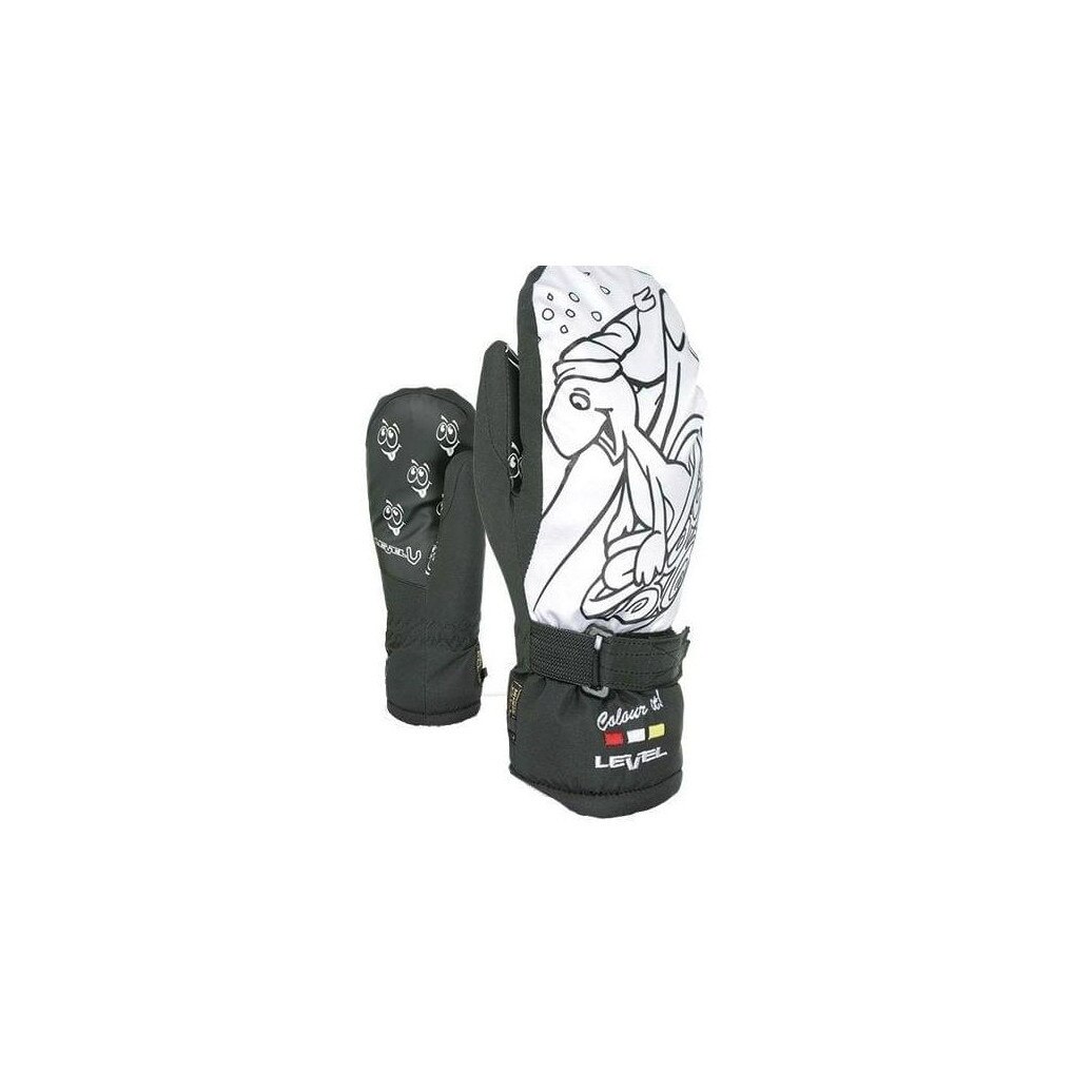 Manusi copii de ski, Level, 4180JM.01 Negru/Alb, 6