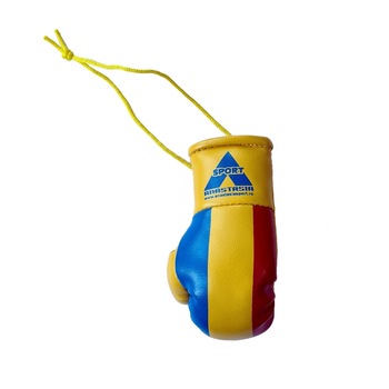 Breloc manusa box Anastasia Sport cu tricolorul Romaniei Breloc manusa box Anastasia Sport cu tricolorul Romaniei