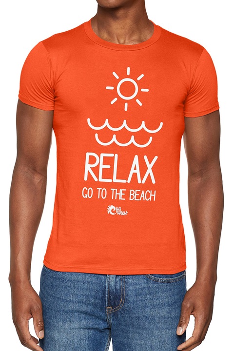 Férfi póló Cressi, Relax Go to The Beach, Narancssárga
