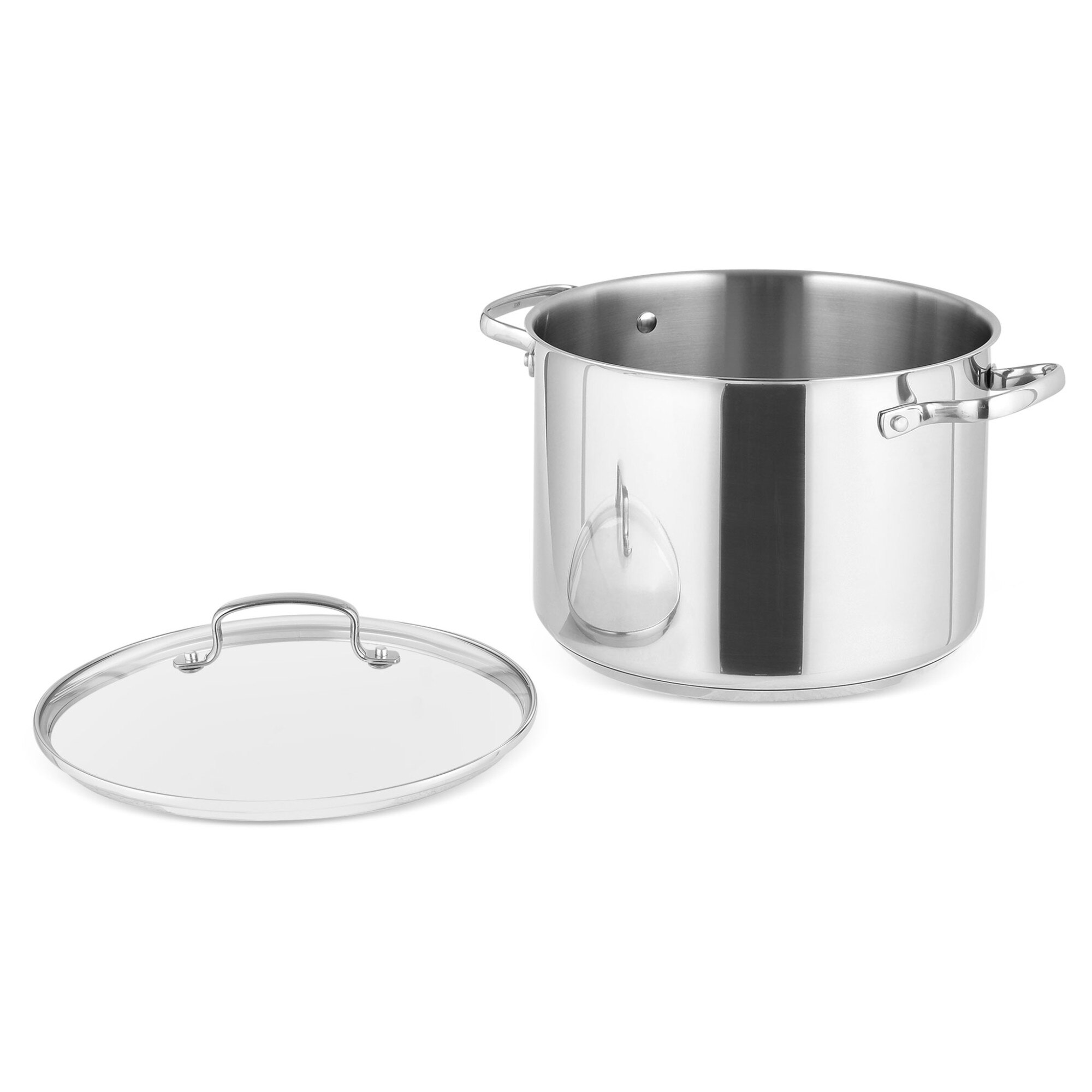 Oala fara invelis antiaderent, cu capac din sticla, 24 cm, 7,6 L, Greenpan, Profile plus, D 24, l 32,7