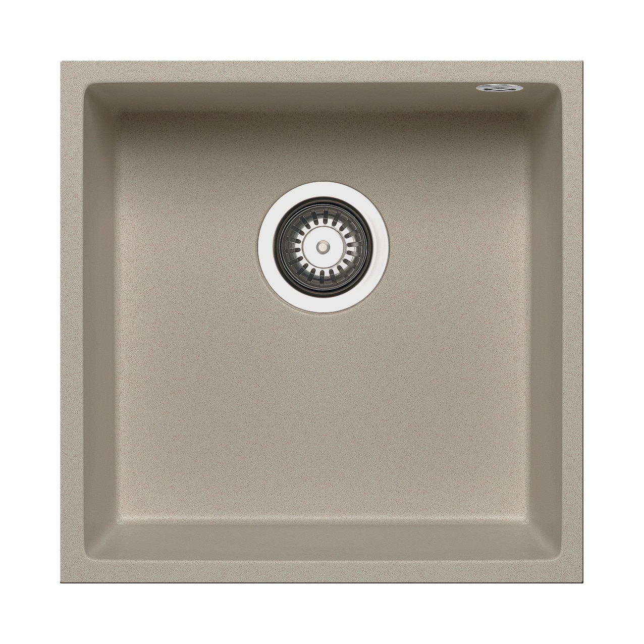 Chiuveta granit Pyramis TETRAGON 1B 40x40cm adancime 20cm montare sub blat Pyragranite sand beige