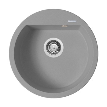 Chiuveta granit Pyramis ALAZIA 1B Ø51cm adancime 20cm montare pe blat Pyragranite industrial grey Chiuveta granit Pyramis ALAZIA 1B Ø51cm adancime 20cm montare pe blat Pyragranite industrial grey