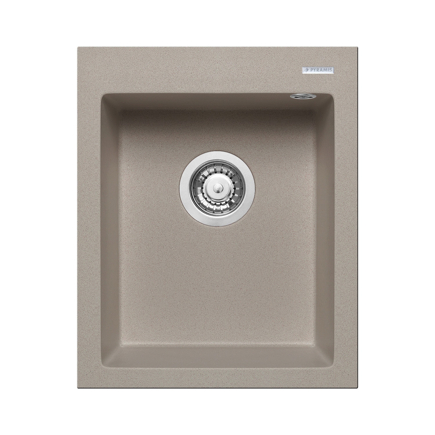 Chiuveta granit Pyramis ISTROS 1B 41x50cm adancime 20cm montare pe blat Pyragranite sand beige