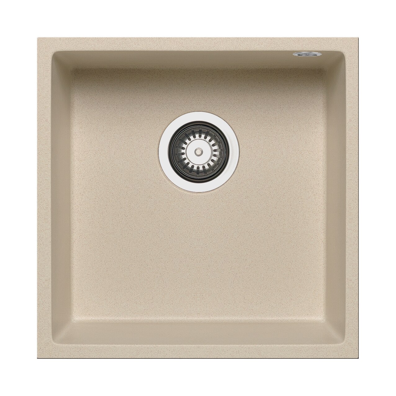 Chiuveta granit Pyramis TETRAGON 1B 40x40cm adancime 20cm montare sub blat Pyragranite ivory