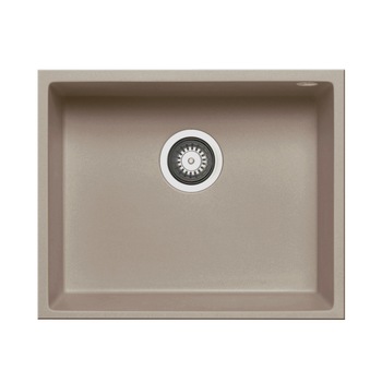 Chiuveta granit Pyramis TETRAGON 1B 50x40cm adancime 20cm montare sub blat Pyragranite sand beige Chiuveta granit Pyramis TETRAGON 1B 50x40cm adancime 20cm montare sub blat Pyragranite sand beige