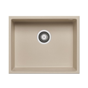 Chiuveta granit Pyramis TETRAGON 1B 50x40cm adancime 20cm montare sub blat Pyragranite ivory Chiuveta granit Pyramis TETRAGON 1B 50x40cm adancime 20cm montare sub blat Pyragranite ivory