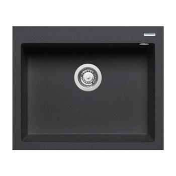 Chiuveta granit Pyramis ISTROS 1B 61x50cm adancime 20cm montare pe blat Pyragranite black Chiuveta granit Pyramis ISTROS 1B 61x50cm adancime 20cm montare pe blat Pyragranite black