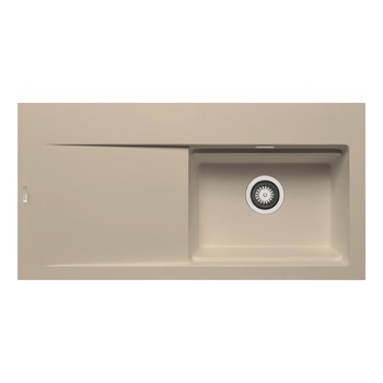Chiuveta granit Pyramis TEKTON 1B1D 100x51cm adancime 21cm cuva dreapta in 2 trepte Pyragranite ivory Chiuveta granit Pyramis TEKTON 1B1D 100x51cm adancime 21cm cuva dreapta in 2 trepte Pyragranite ivory