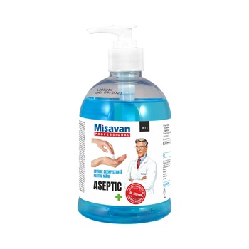 Lotiune Dezinfectanta de Maini Dr.Stephan Aseptic, 500 ml, Minim 70 % Etanol Lotiune Dezinfectanta de Maini Dr.Stephan Aseptic, 500 ml, Minim 70 % Etanol