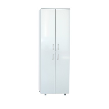 Dulap multifunctional 4 usi, Karen Nil, Tekzen, Alb, 180 x 60 x 35 cm Dulap multifunctional 4 usi, Karen Nil, Tekzen, Alb, 180 x 60 x 35 cm
