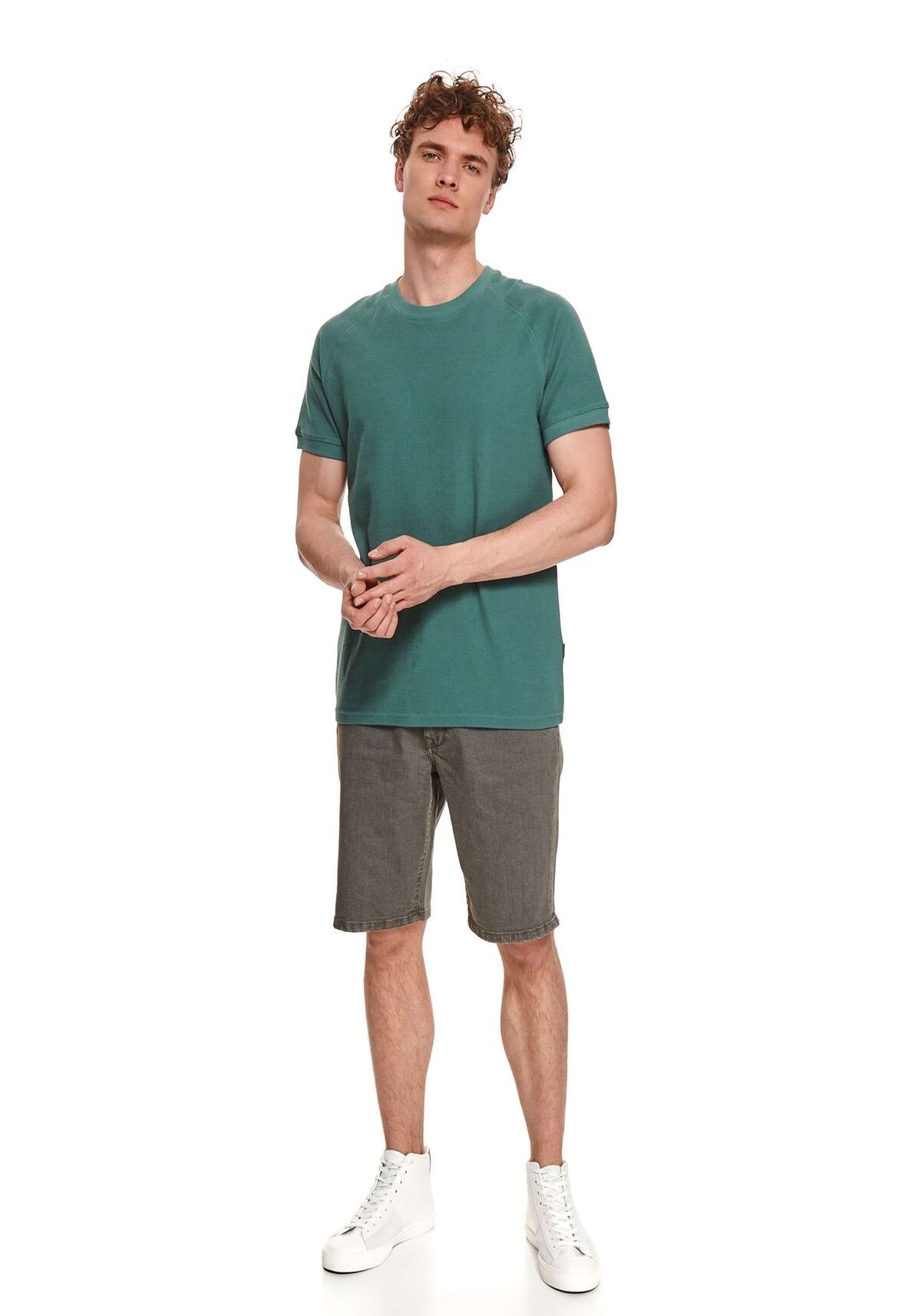 Tricou barbati, TOP SECRET, SPO5127, Verde