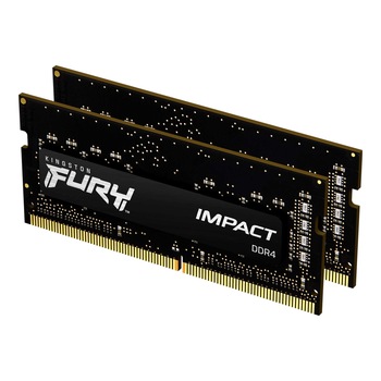 Memorie Laptop Kingston FURY Impact, 16GB DDR4, 2666MHz CL15, Dual Channel Kit Memorie Laptop Kingston FURY Impact, 16GB DDR4, 2666MHz CL15, Dual Channel Kit