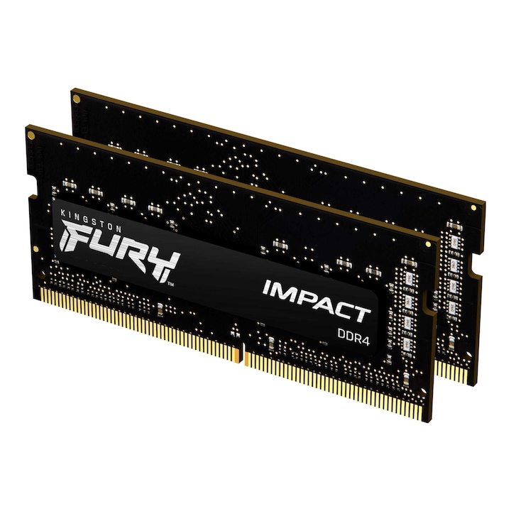 Памет за лаптоп Kingston FURY Impact, 32GB DDR4, 2666MHz CL15, Dual Channel Kit