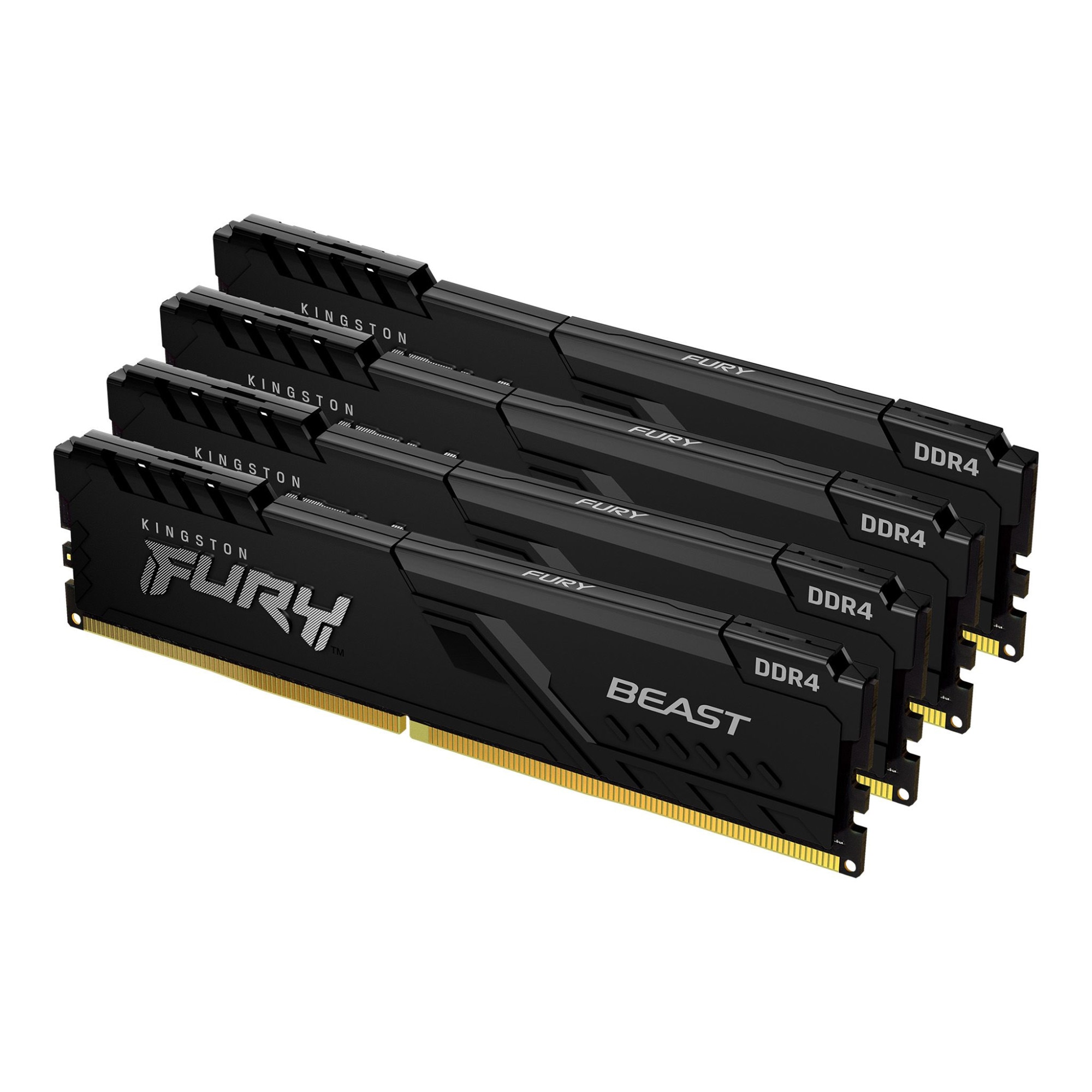 Memorie Kingston FURY Beast, 128GB DDR4, 3200MHz CL16, Quad Channel Kit