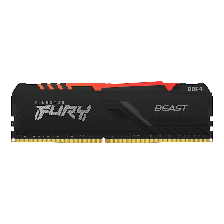 KINGSTON FURY Memória, DDR4, 32GB, 3200MHz, CL16, DIMM, Beast RGB