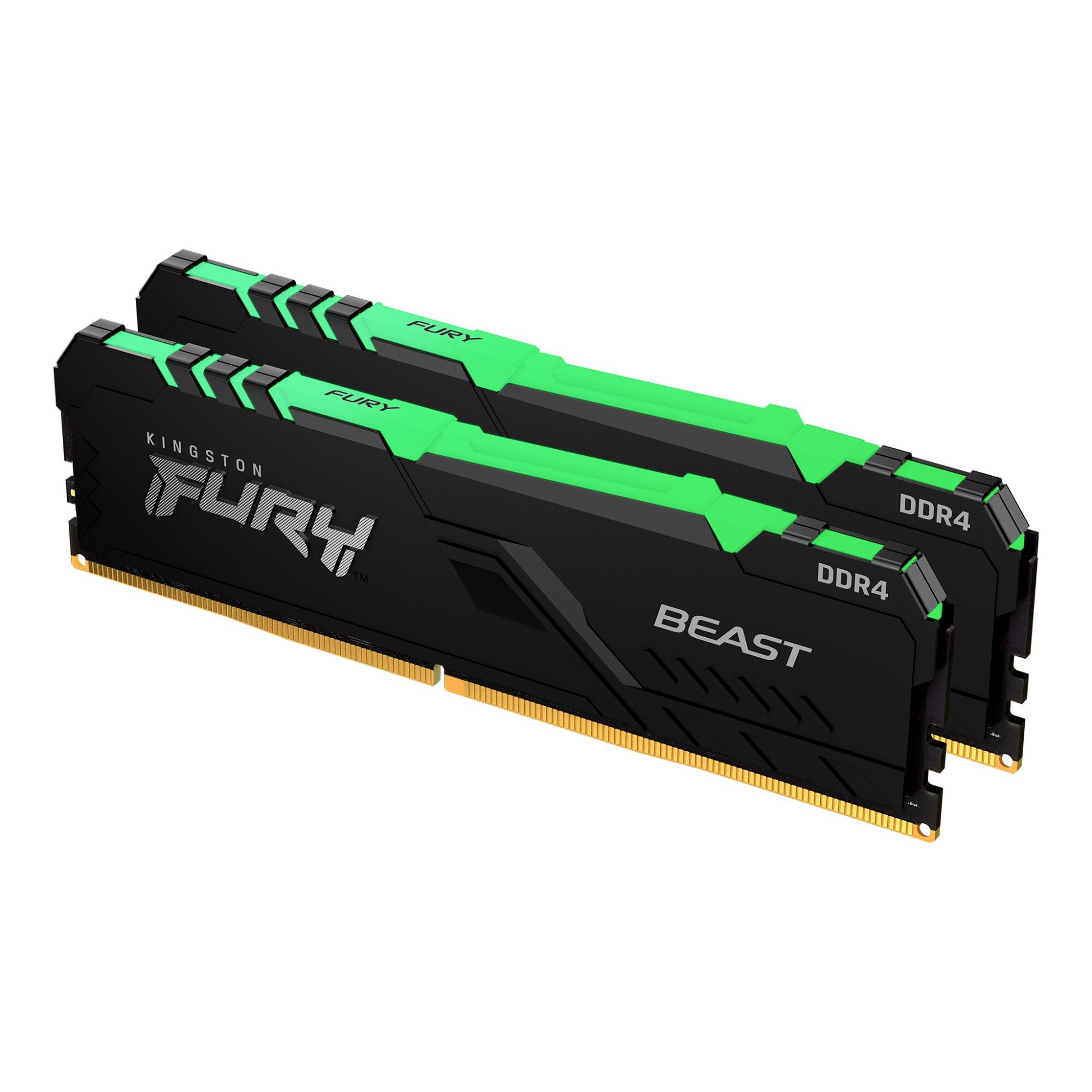 Memorie Kingston FURY Beast RGB, 16GB DDR4, 3200MHz CL16, Dual Channel Kit