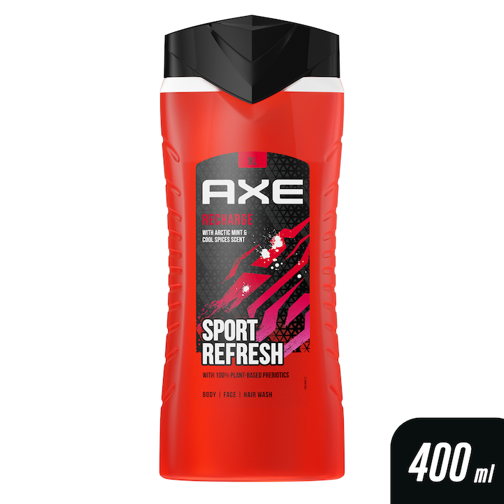 Axe Re-Charge Tusfürdő, 400 ml