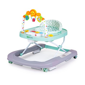 Premergator Rotobil EcoToys Pliabil pentru Copii, Inaltime reglabila, cu Centru de Joaca, verde Premergator Rotobil EcoToys Pliabil pentru Copii, Inaltime reglabila, cu Centru de Joaca, verde