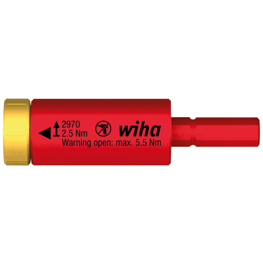 Adaptor de cuplu izolat la 1000 V, WIHA easyTorque, toleranta ± 10%, 2.5 Nm