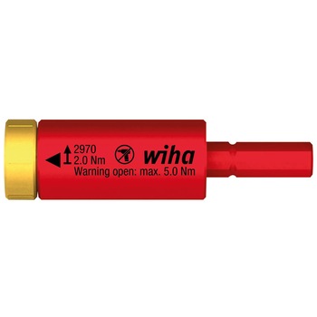 Adaptor de cuplu izolat la 1000 V, WIHA easyTorque, toleranta ± 10%, 2.0 Nm Adaptor de cuplu izolat la 1000 V, WIHA easyTorque, toleranta ± 10%, 2.0 Nm