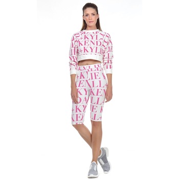 Bluza Kendall + Kylie, M, Alb/Roz Bluza Kendall + Kylie, M, Alb/Roz