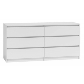 Comoda, 6 Sertare, 140x77x30 cm, alb Comoda, 6 Sertare, 140x77x30 cm, alb