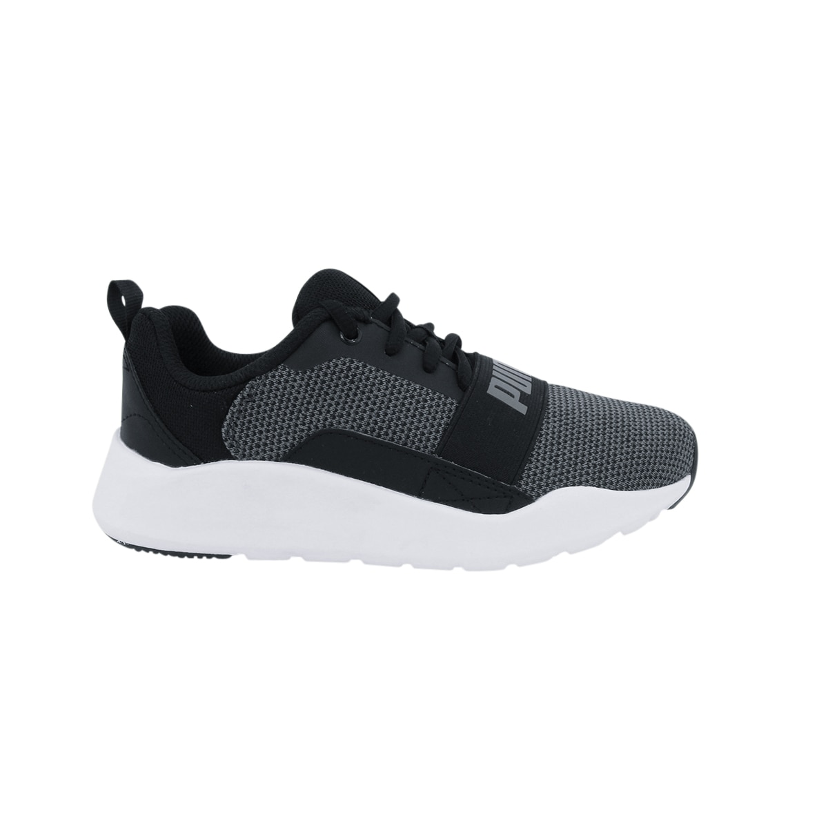 Pantofi sport Puma WIRED KNIT, Sintetic, Gri/Negru