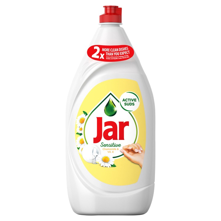 Jar Sensitive Chamomile & Vitamin E Folyékony Mosogatószer, Kézkímélő 1350 ml