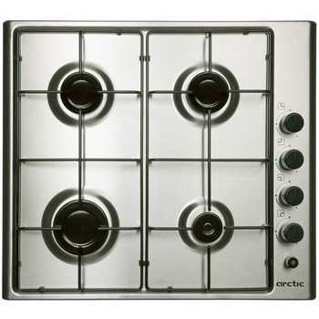 Plita incorporabila Arctic ARBG64120SX, Gaz, 4 Arzatoare, Aprindere electrica, Inox Plita incorporabila Arctic ARBG64120SX, Gaz, 4 Arzatoare, Aprindere electrica, Inox