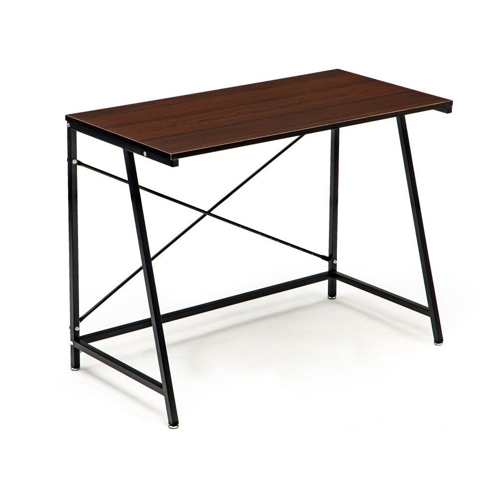 Birou cu deisgn modern/industrial cu picioare metalice maro 100x50x75