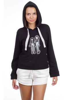 Hanorac KENDALL + KYLIE, Bitmoji, Negru, Negru Hanorac KENDALL + KYLIE, Bitmoji, Negru, Negru