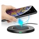 Безжично Зарядно за Телефон, Choetech Wireless Pad Fast Charger 15W, Черен