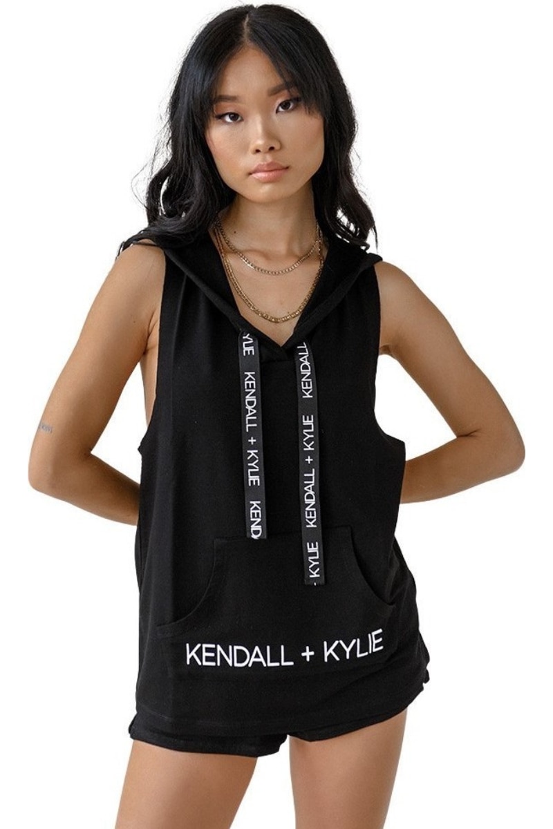 Hanorac KENDALL + KYLIE, Negru, Negru