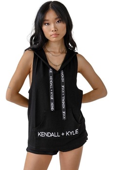 Hanorac KENDALL + KYLIE, Negru, Negru Hanorac KENDALL + KYLIE, Negru, Negru
