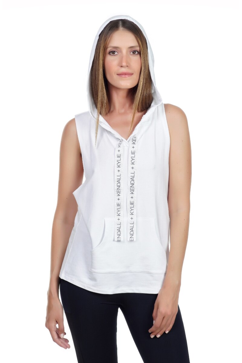 Hanorac KENDALL + KYLIE, Alb, Alb