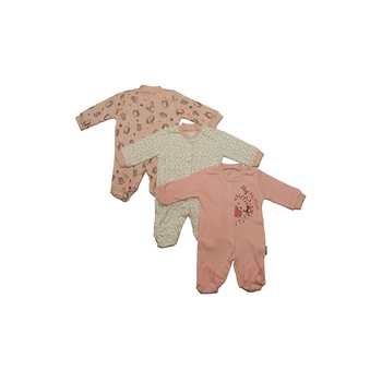 Set 3 Pijamale Arici, Multicolor, 0-3 luni, 56-62 cm Set 3 Pijamale Arici, Multicolor, 0-3 luni, 56-62 cm