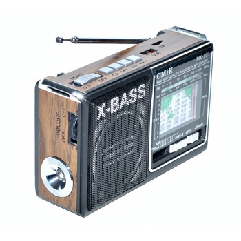 Radio Portabil CMIK, cu MP3, Bluetooth, USB, Lanterna, Card TF, Maro Radio Portabil CMIK, cu MP3, Bluetooth, USB, Lanterna, Card TF, Maro