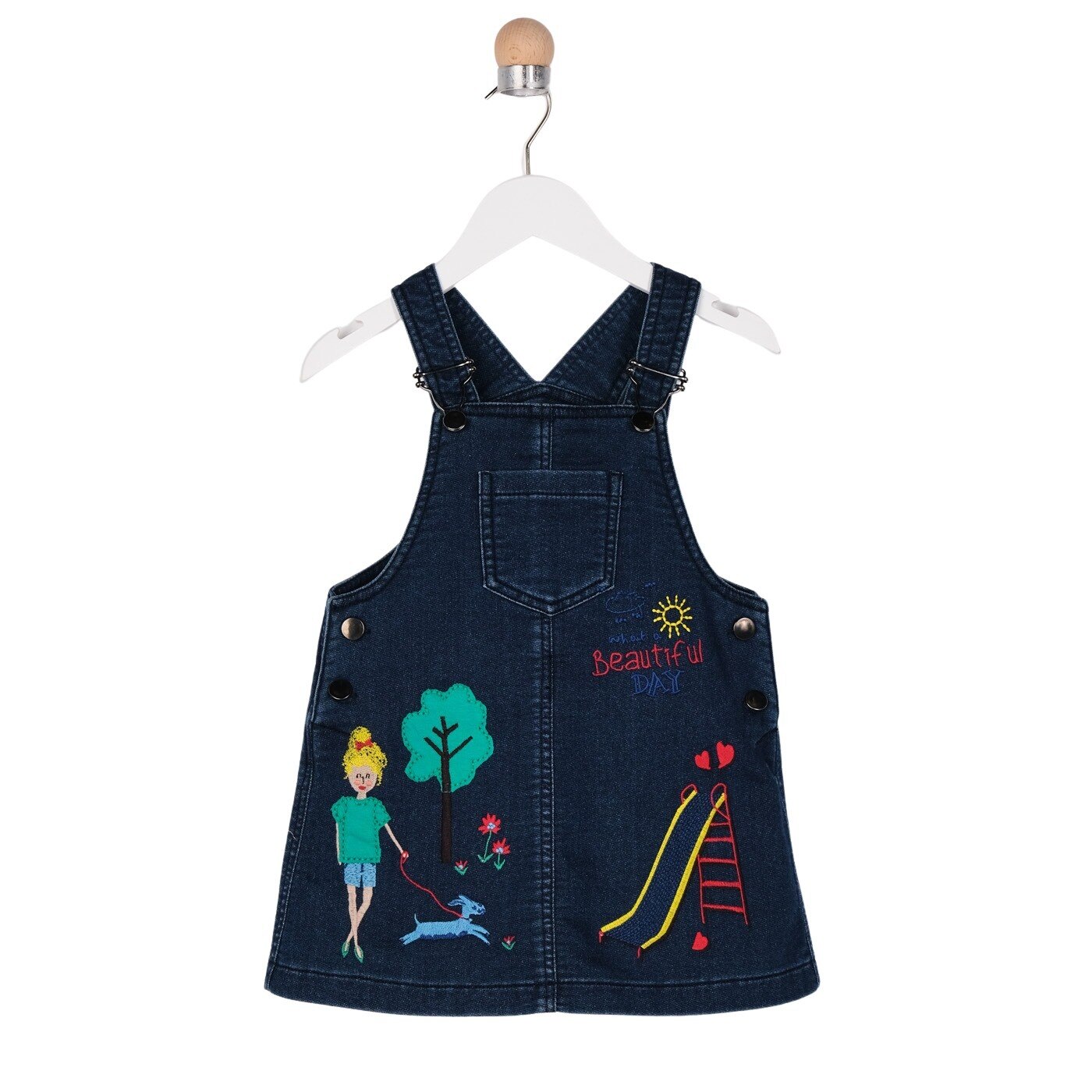 Salopeta pentru fete, culoare bleumarin, colectia Sketchbook 3617