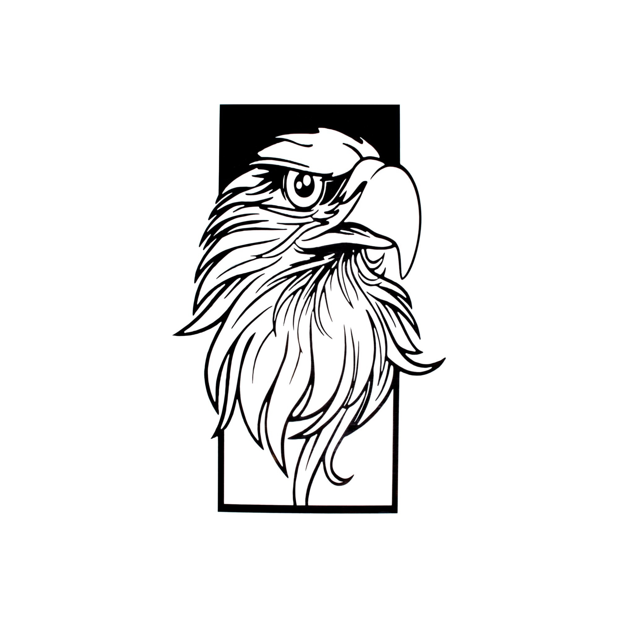 Decor Personalizabil HandyHands Geometric vultur din lemn 25 cm x 38 cm