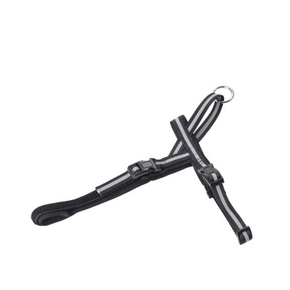 Ham reflectorizant caine/pisica , negru, 25-34x26-38 cm reglabil