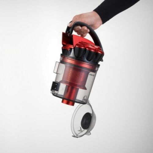 Aspirator fara sac 2753 J-Force, Ariete, 700 W, motor ciclonic de inalta performanta, capacitate rezervor 3l, filtru Hepa, Negru/Rosu